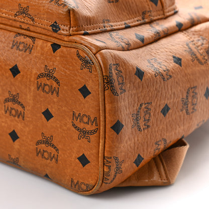 MCM Visetos Small Sprinkle Stud Stark Backpack Cognac 8 of 8