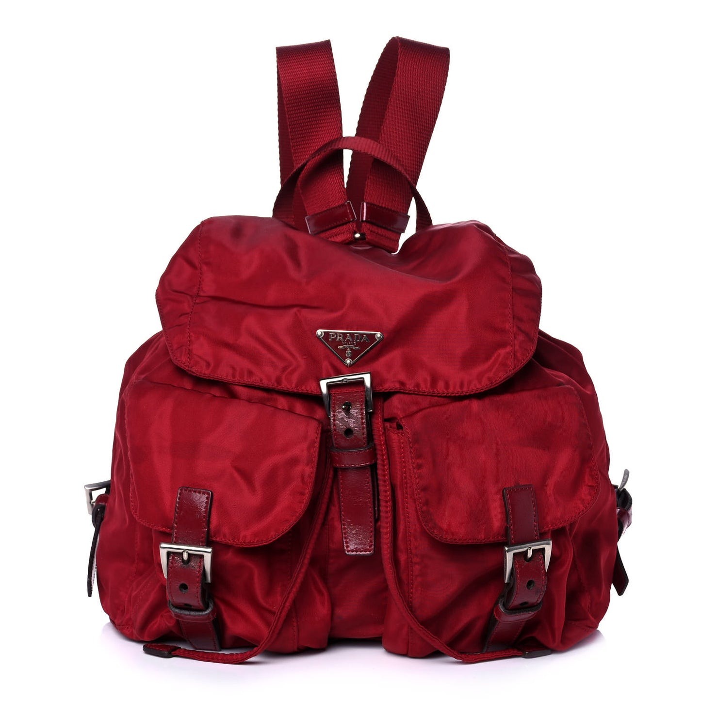 Tessuto Nylon Vela Medium Backpack Cerise