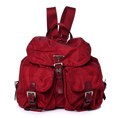 Prada Tessuto Nylon Vela Medium Backpack Cerise 1 of 12