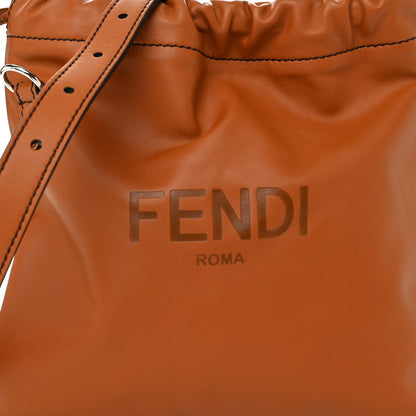 Fendi Vitello Grace Light Small Saint Fendi Roma Drawstring Pouch Brandy 8 of 10
