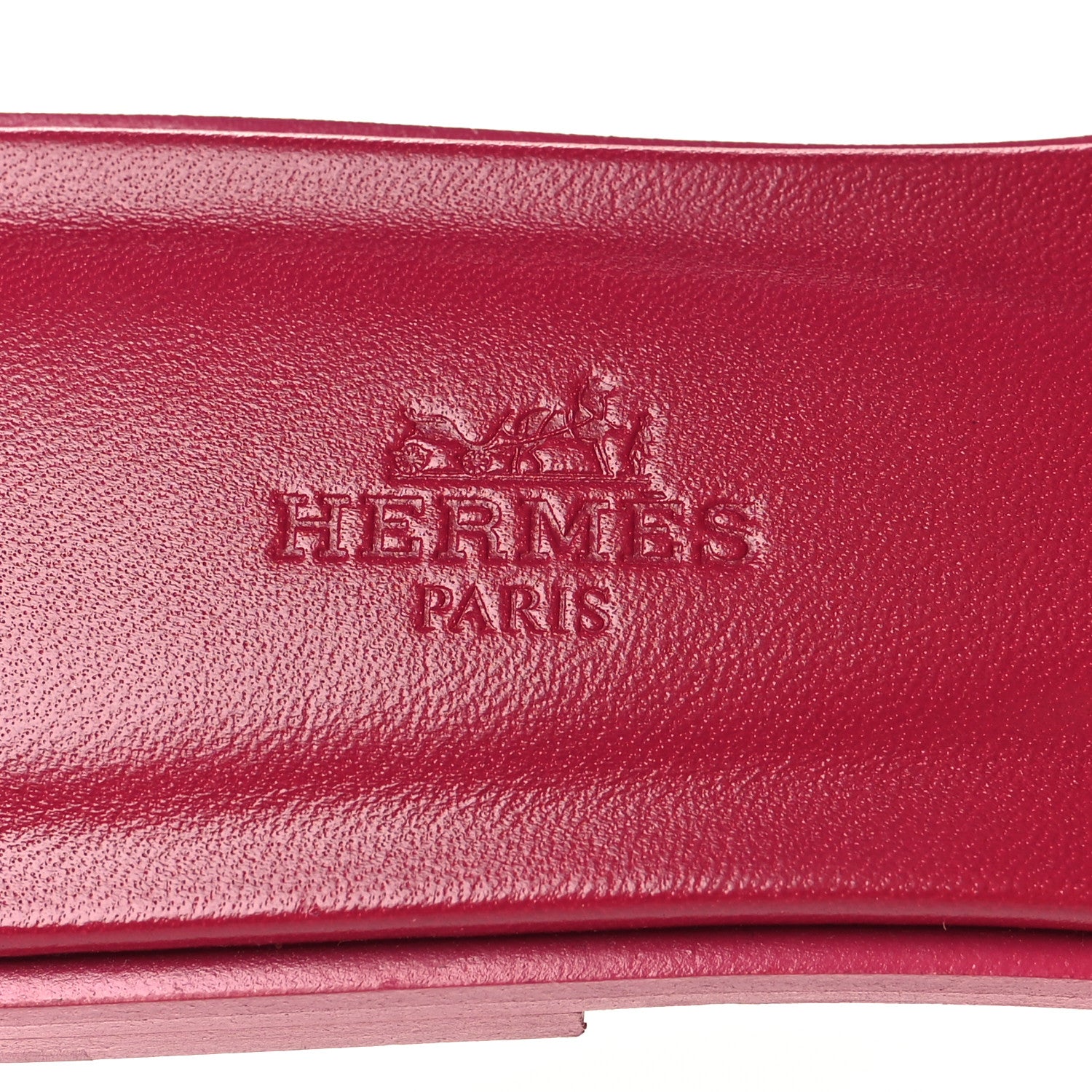 Hermes Epsom Oran Sandals 37 Rose Magenta 8 of 8