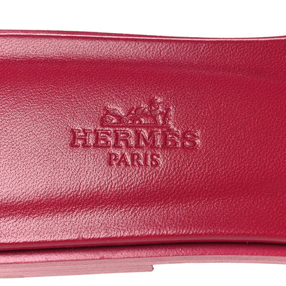 Hermes Epsom Oran Sandals 37 Rose Magenta 8 of 8