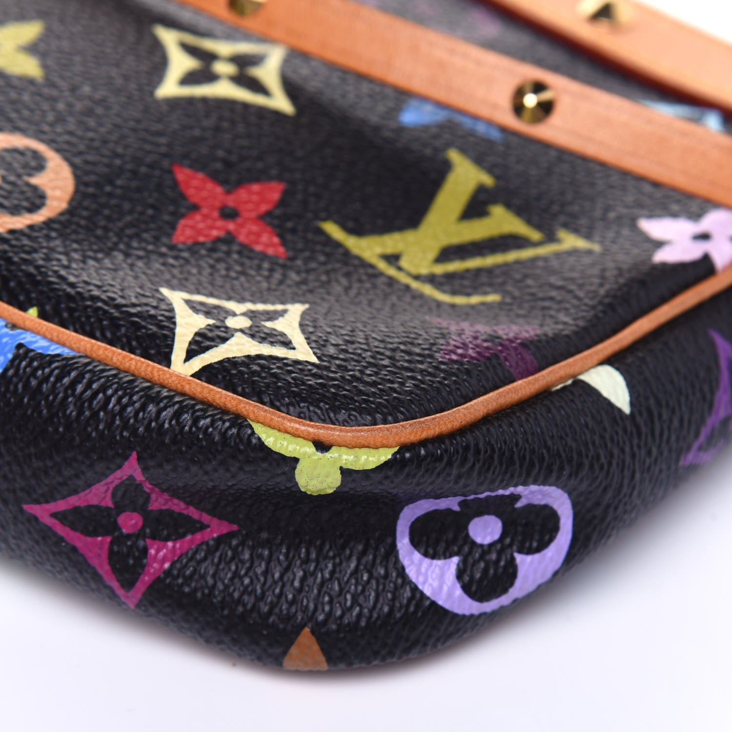 Louis Vuitton Monogram Multicolor Pochette Accessories Black 11 of 15