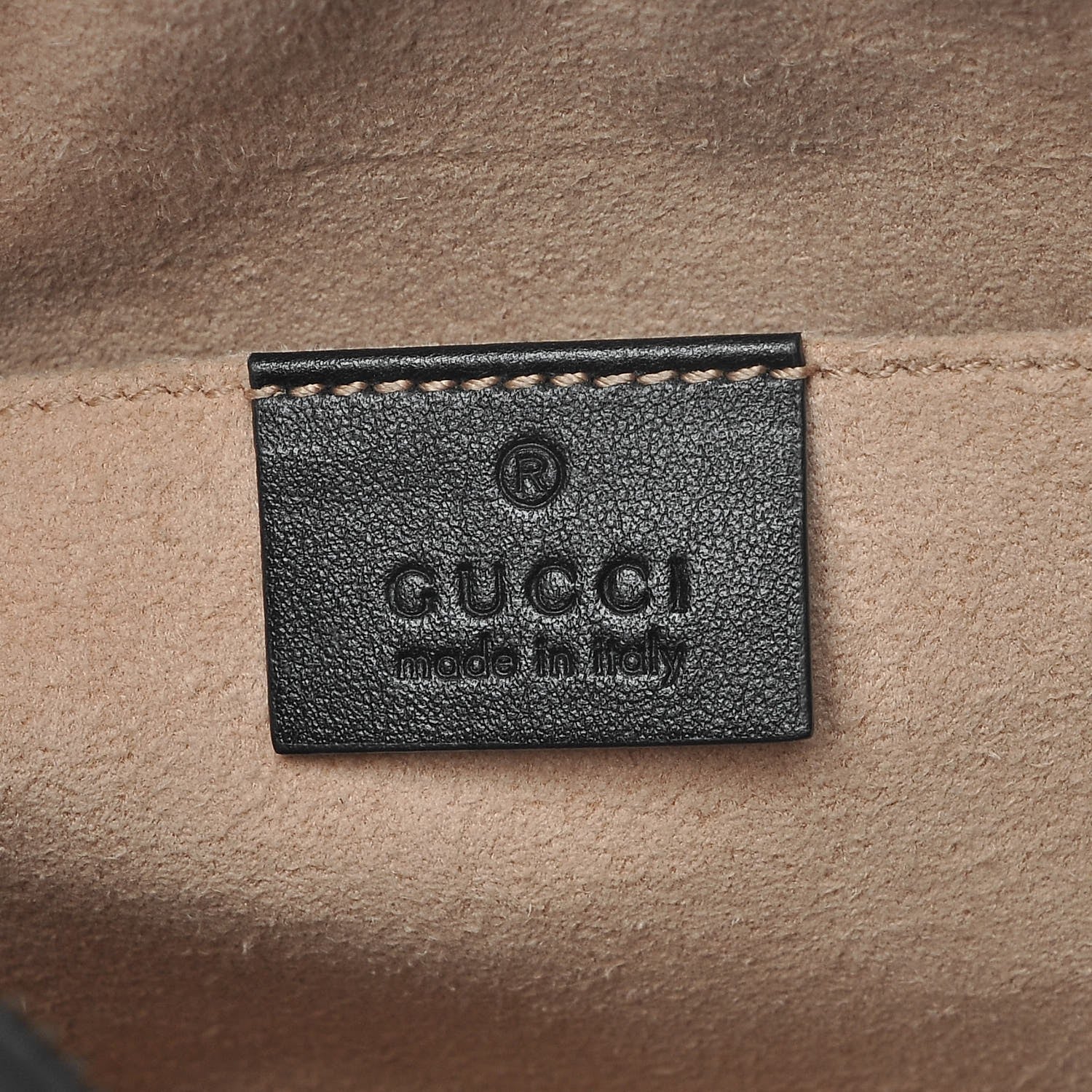 Gucci Calfskin Matelasse Small GG Marmont Chain Shoulder Bag Black 6 of 7