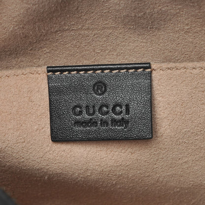 Gucci Calfskin Matelasse Small GG Marmont Chain Shoulder Bag Black 6 of 7