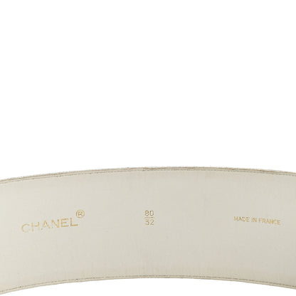Chanel Jersey CC Wide Belt 80 32 Grey 5 of 8