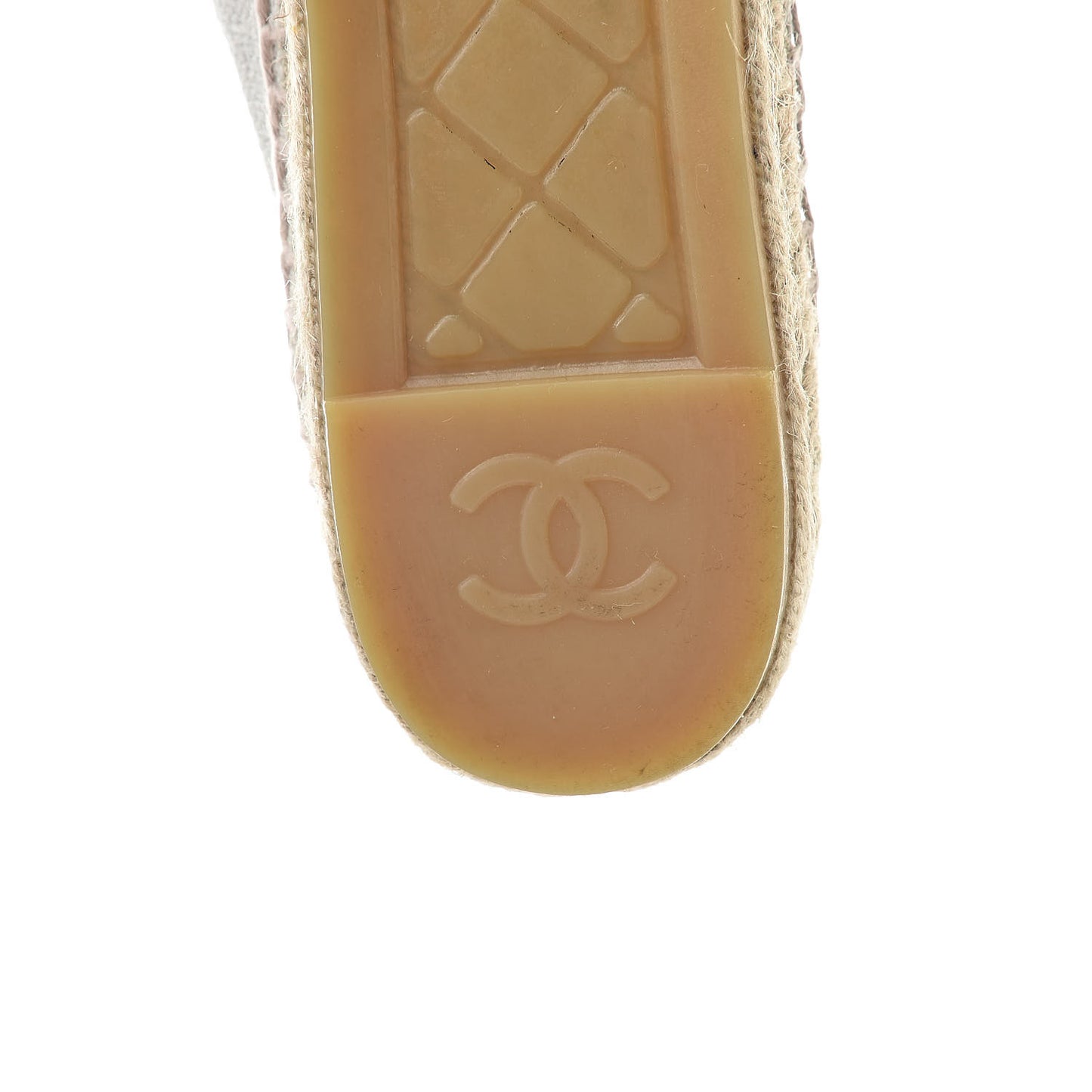 Linen CC Espadrilles 41 Beige Black