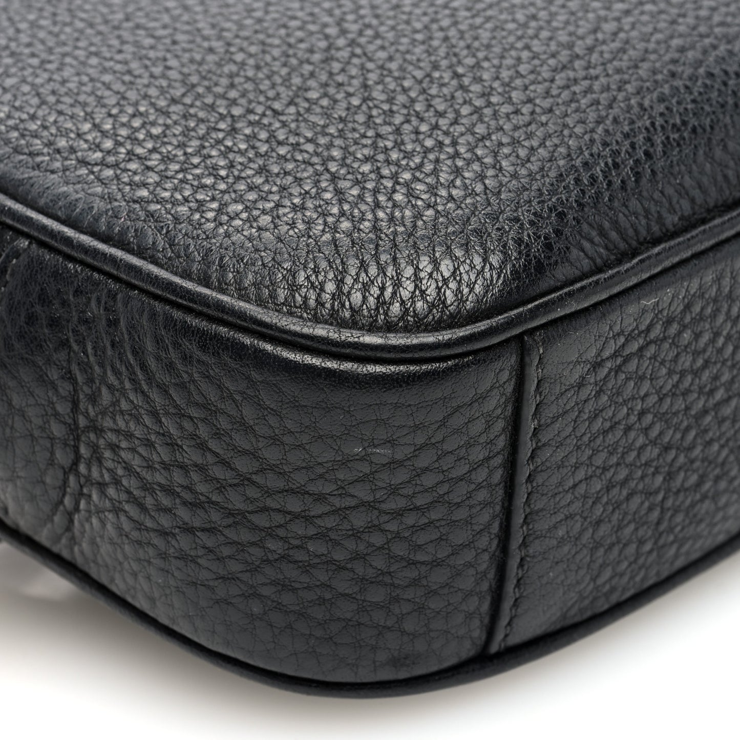 Vitello Daino Logo Belt Bag Black