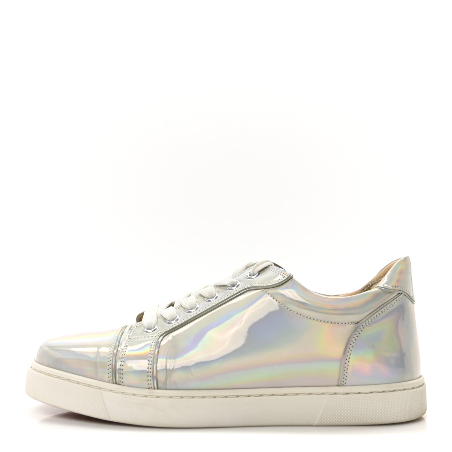 Patent Psychic Vieira Flat Sneakers 39 White Silver