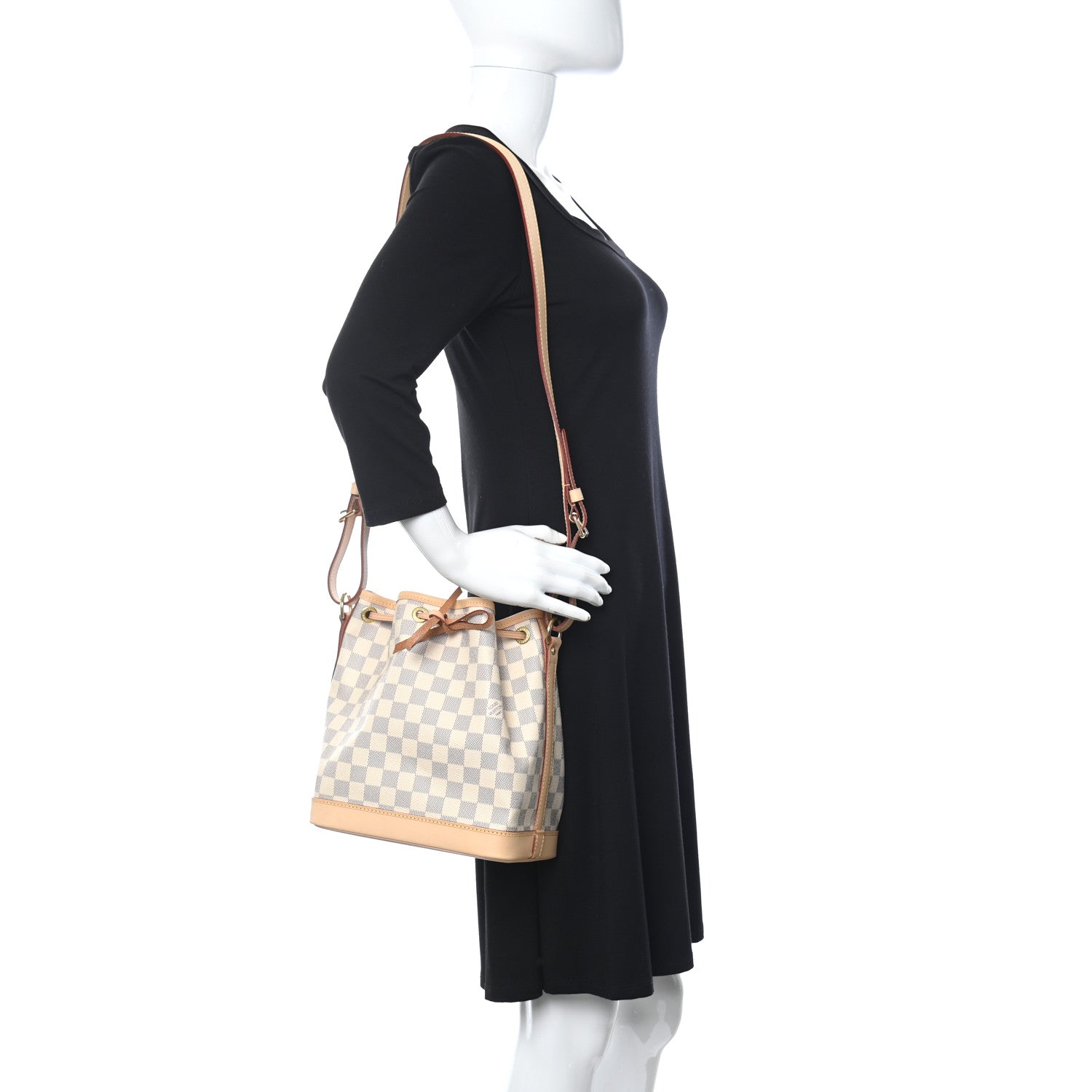 Louis Vuitton Damier Azur Noe BB 2 of 10