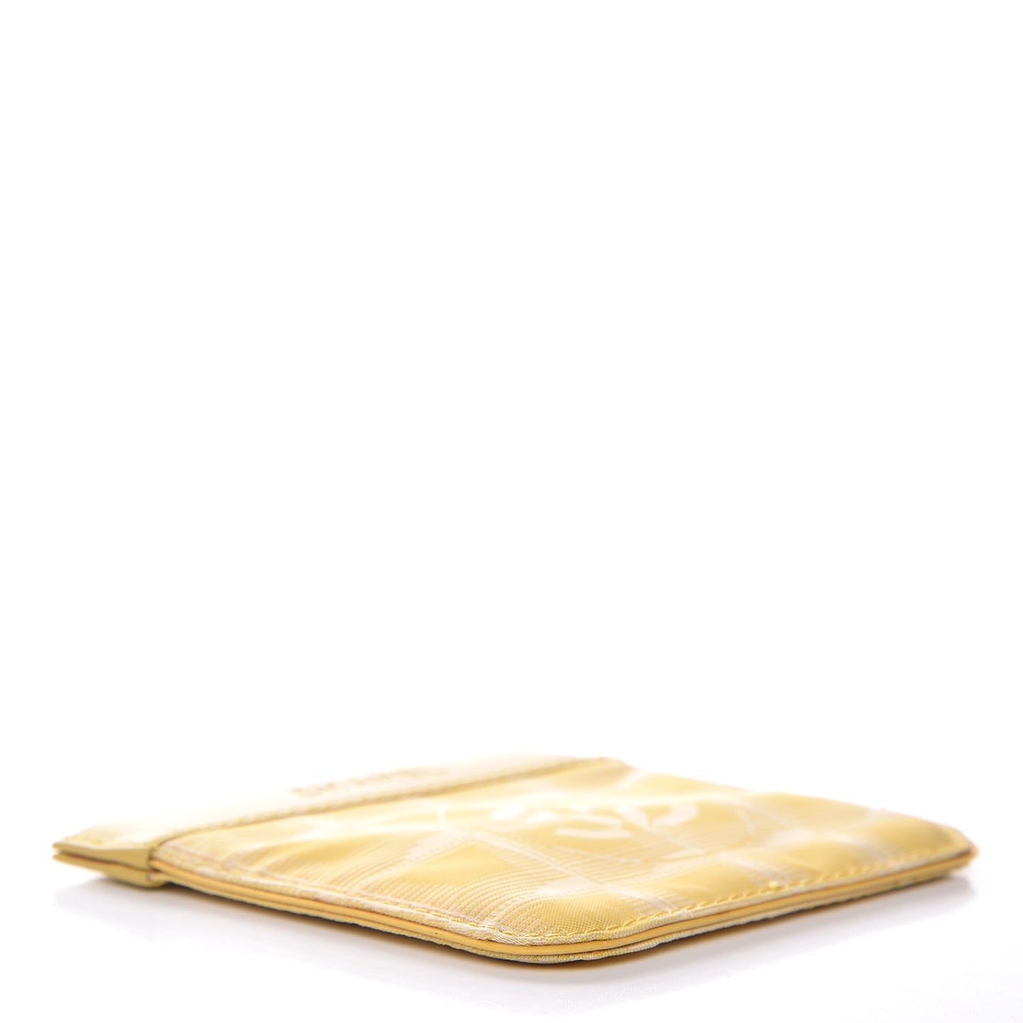 Nylon Travel Ligne Coin Pouch Yellow