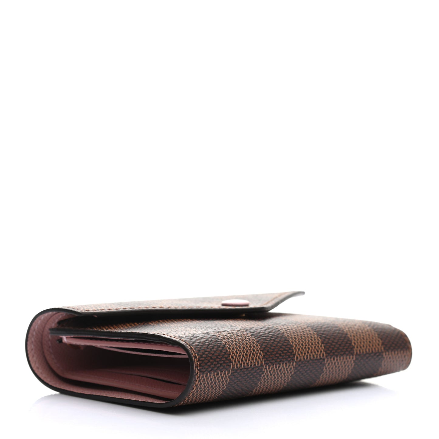 Damier Ebene Victorine Wallet Rose Ballerine