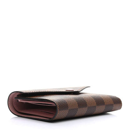 Louis Vuitton Damier Ebene Victorine Wallet Rose Ballerine 4 of 6