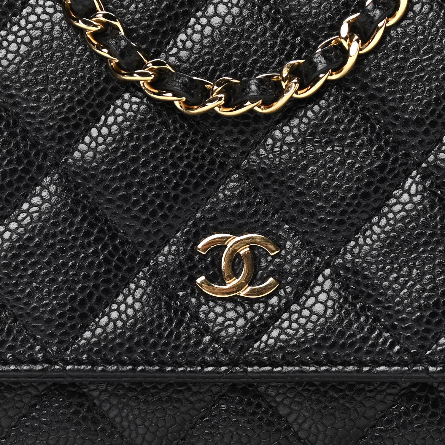 Chanel Caviar Quilted Wallet On Chain WOC Black 7 of 13