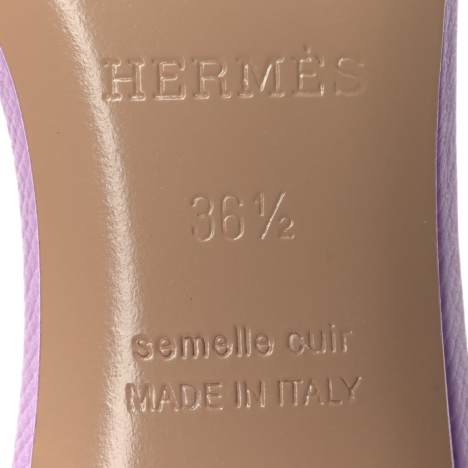 Hermes Epsom Oasis Sandals 36.5 Violet Amethyste 7 of 9