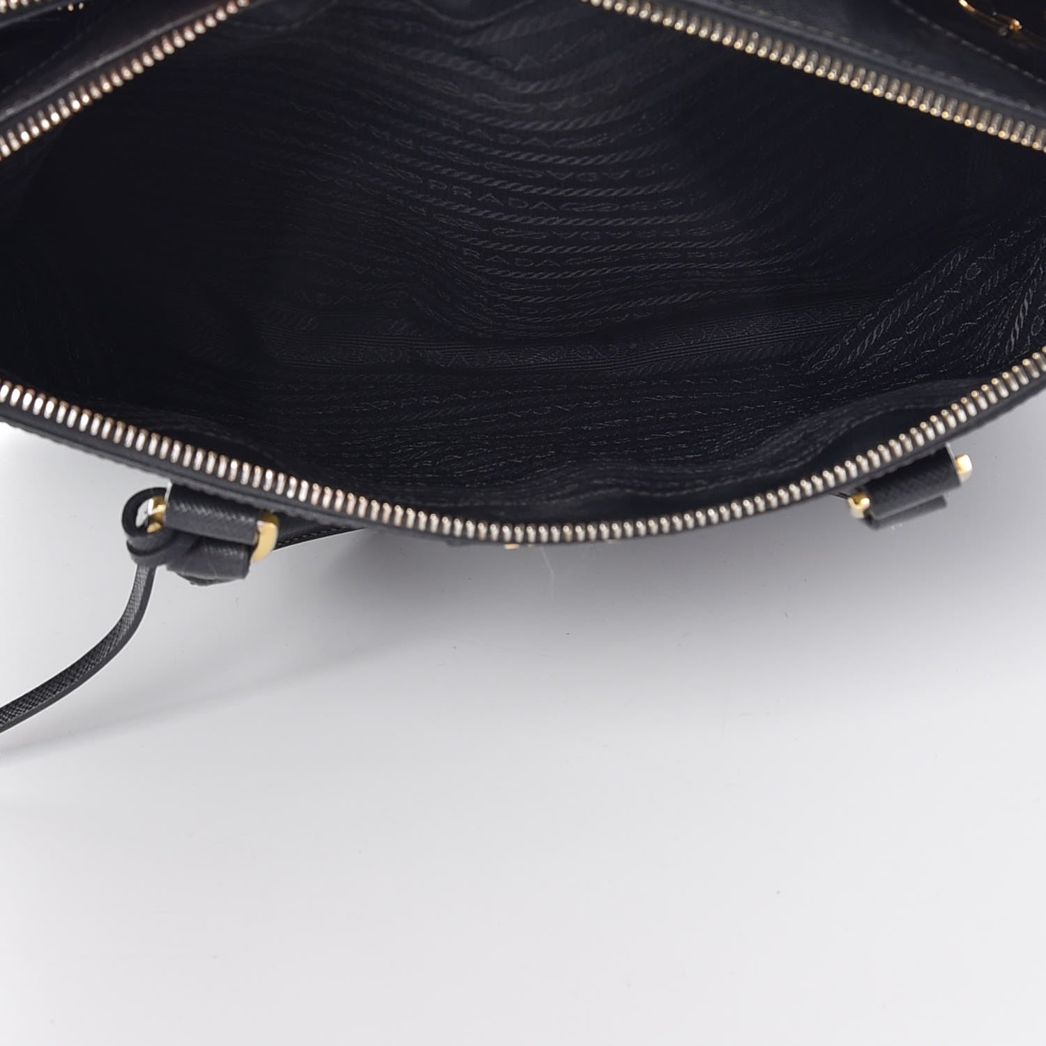 Prada Saffiano Medium Galleria Double Zip Tote Black 7 of 23