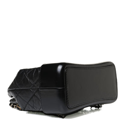 Chanel Aged Calfskin Quilted Small Gabrielle Backpack Black 4 of 17
