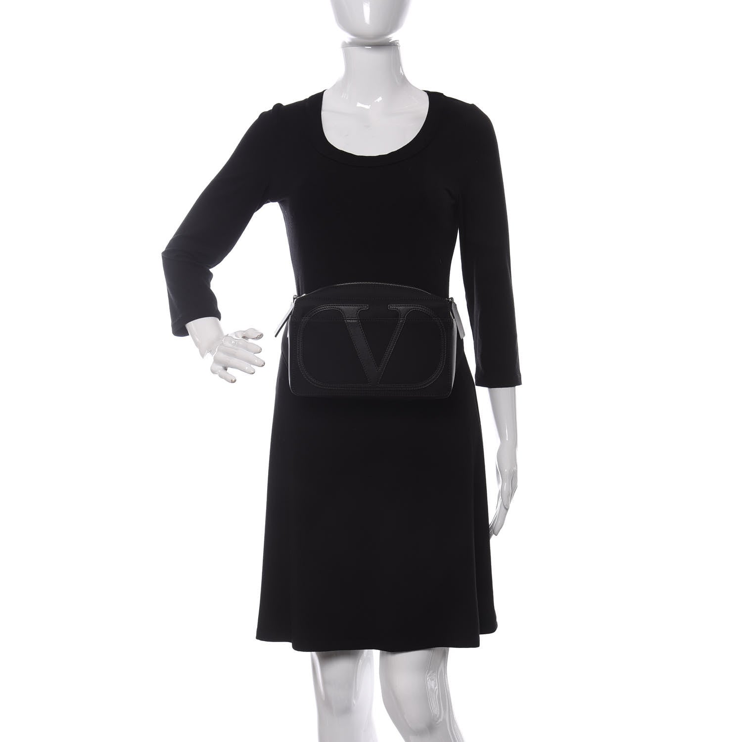 Valentino Garavani Nylon Vlogo Signature Belt Bag Black 2 of 8