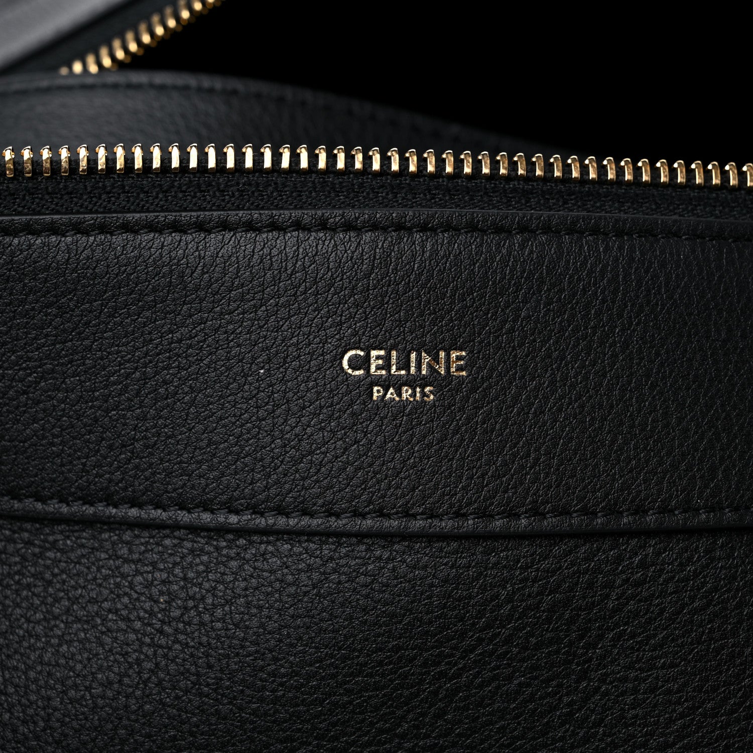 Celine Supple Calfskin Large Romy Shoulder Bag Black 7 of 9