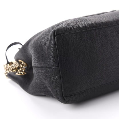 Gucci Pebbled Calfskin Medium Soho Chain Shoulder Bag Black 6 of 12