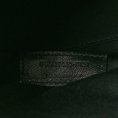 Saint Laurent Raffia Calfskin Leopard Print Toy Shopping Tote Natural Black 7 of 9