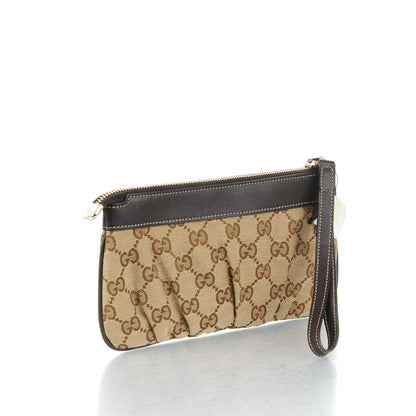 Gucci Monogram Hearts Wristlet Dark Brown 3 of 7
