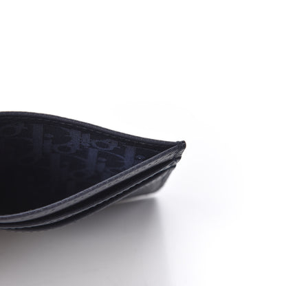 Christian Dior X AIR JORDAN Grained Calfskin Card Holder Bleu 4 of 9