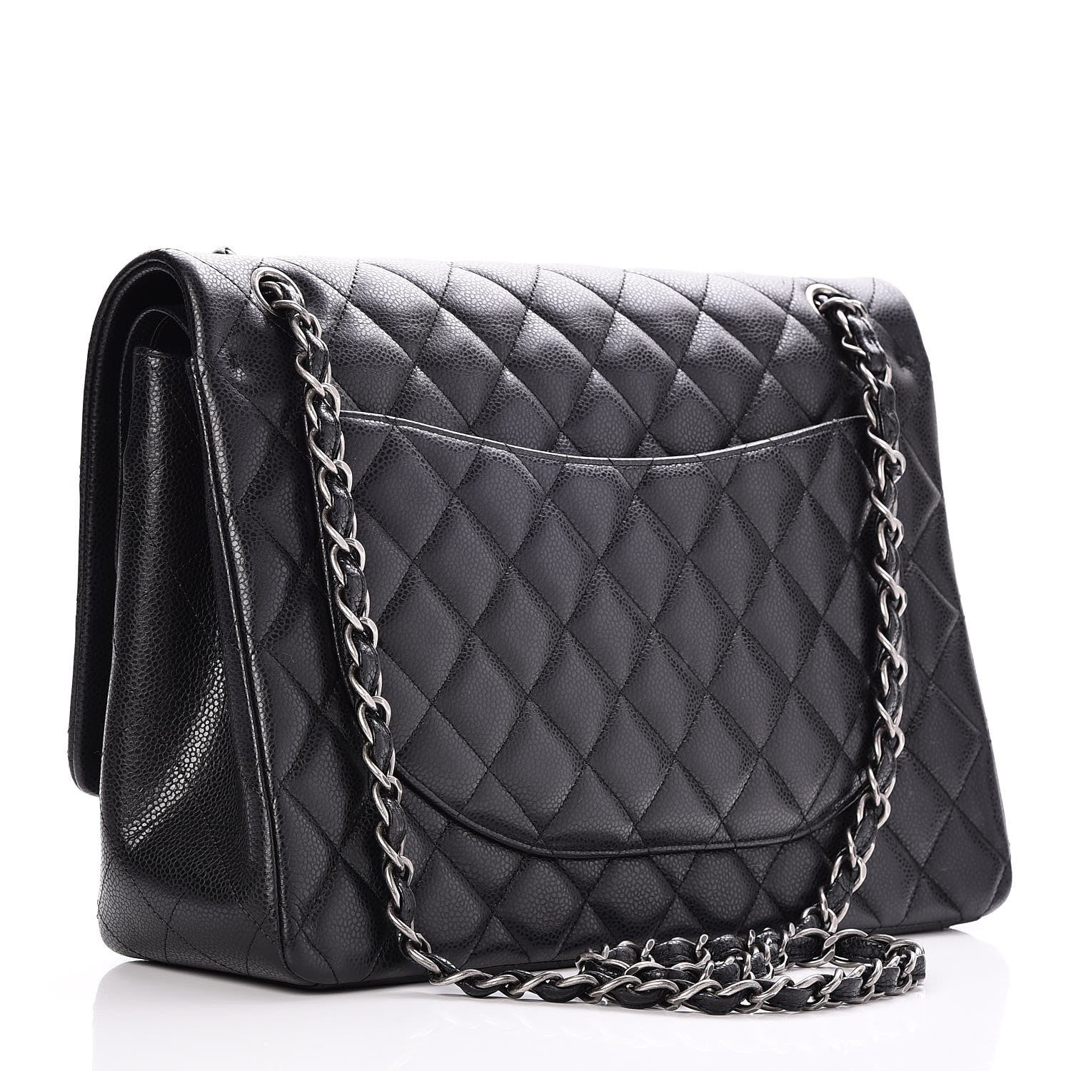 Chanel Caviar Quilted Maxi Double Flap Black 4 of 8
