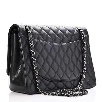 Chanel Caviar Quilted Maxi Double Flap Black 4 of 8