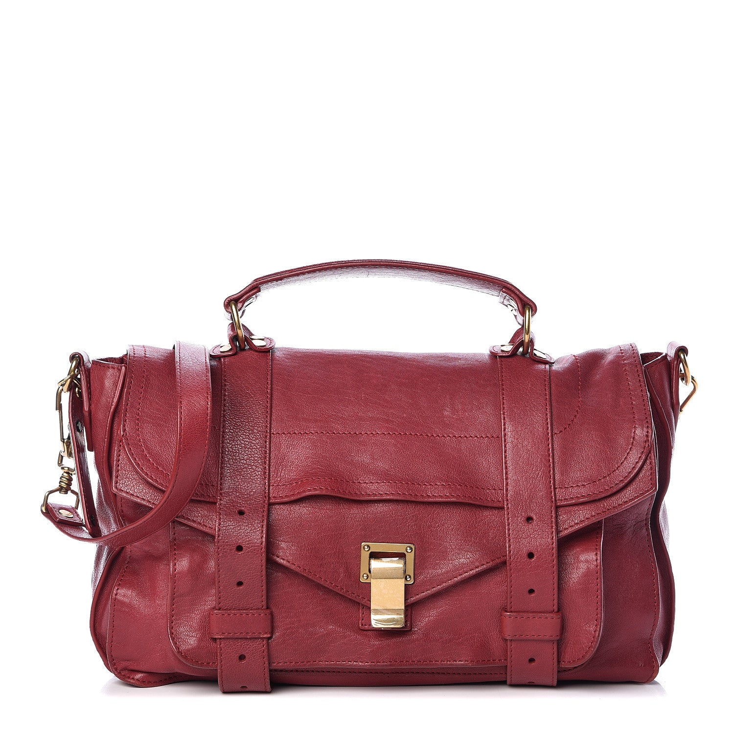 Proenza Schouler Lambskin Medium PS1 Satchel Chianti 1 of 18