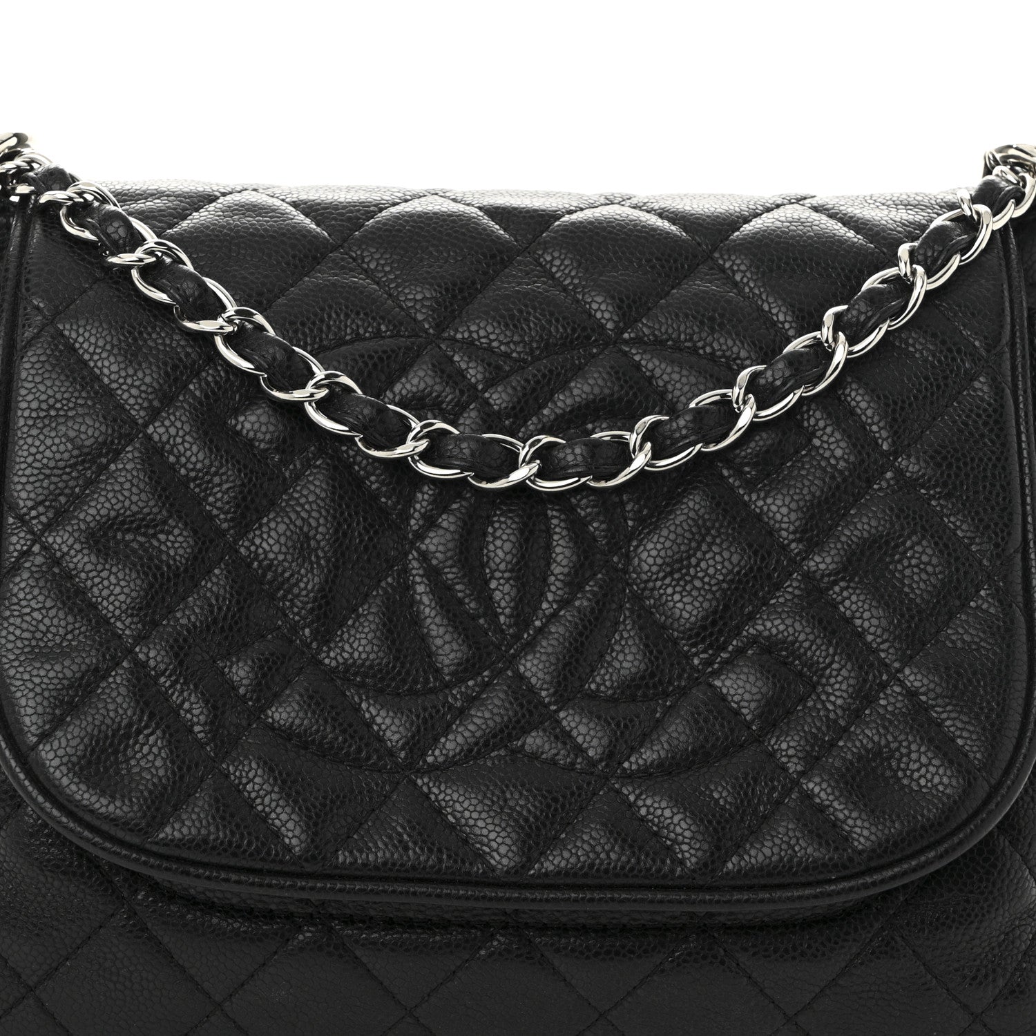 Chanel Caviar Quilted Timeless Accordion Flap Black 8 of 10