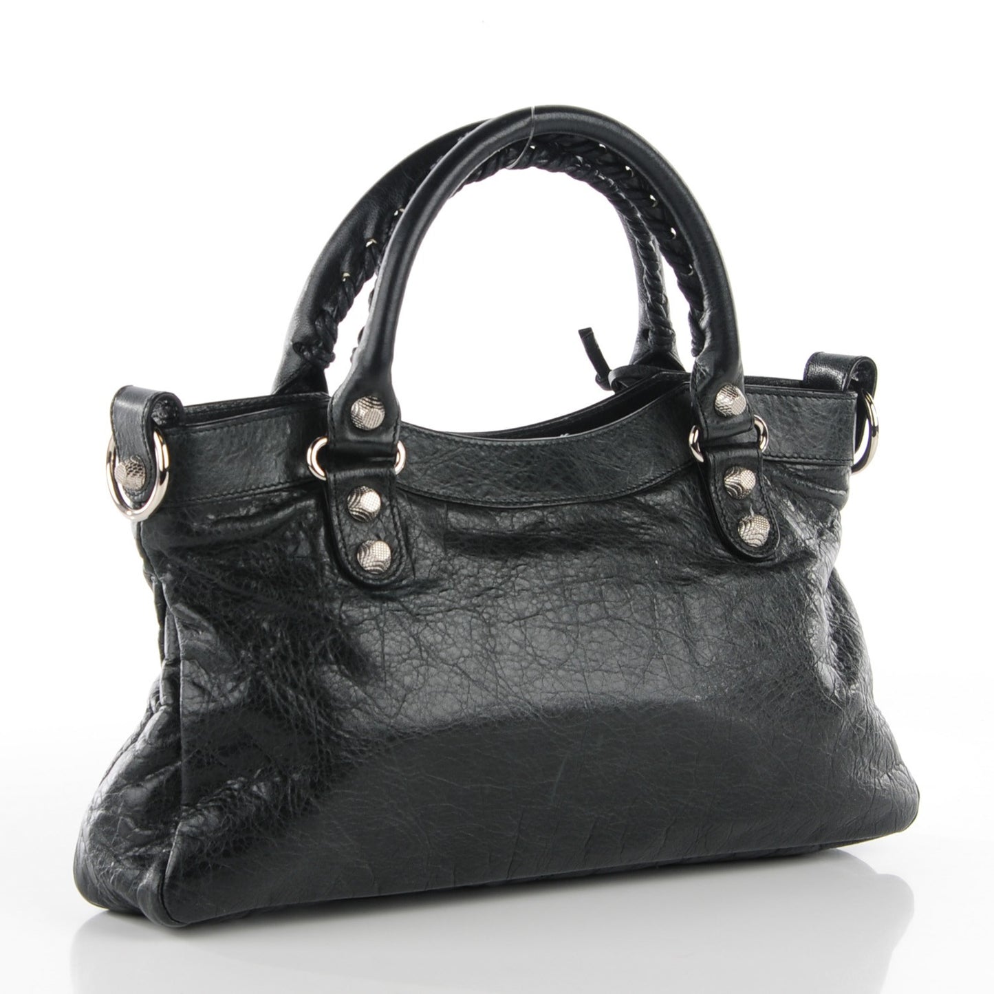 Agneau Giant 12 Silver Hardware First Black