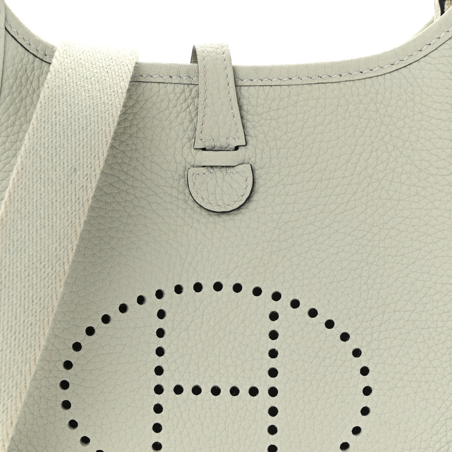 Hermes Taurillon Clemence Amazone Evelyne TPM Gris Neve 1763198