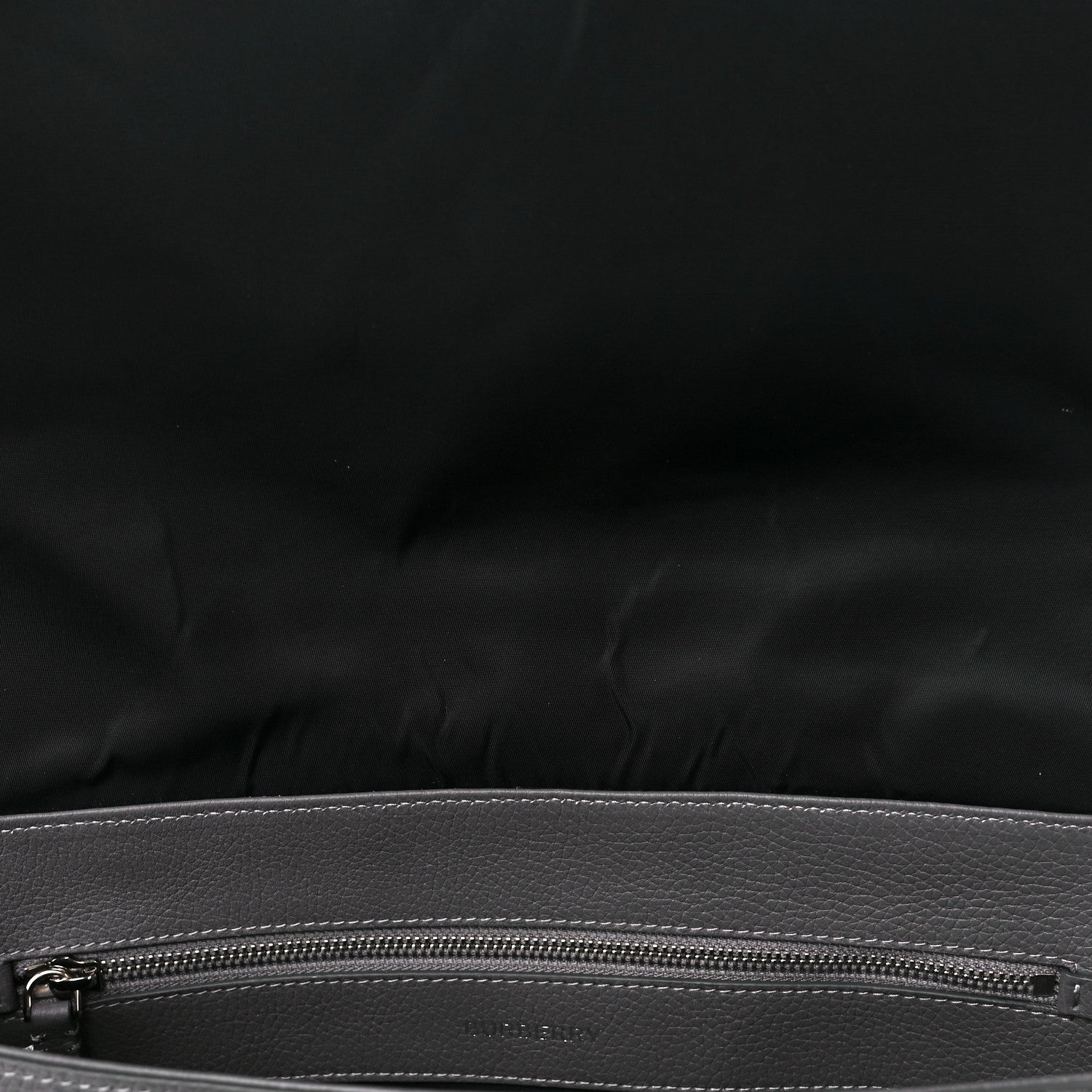 Burberry Calfskin Logo Messenger Charcoal Grey 15 of 16