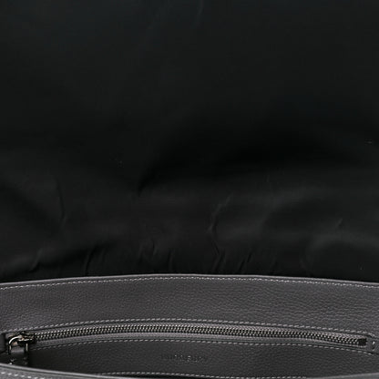 Burberry Calfskin Logo Messenger Charcoal Grey 15 of 16