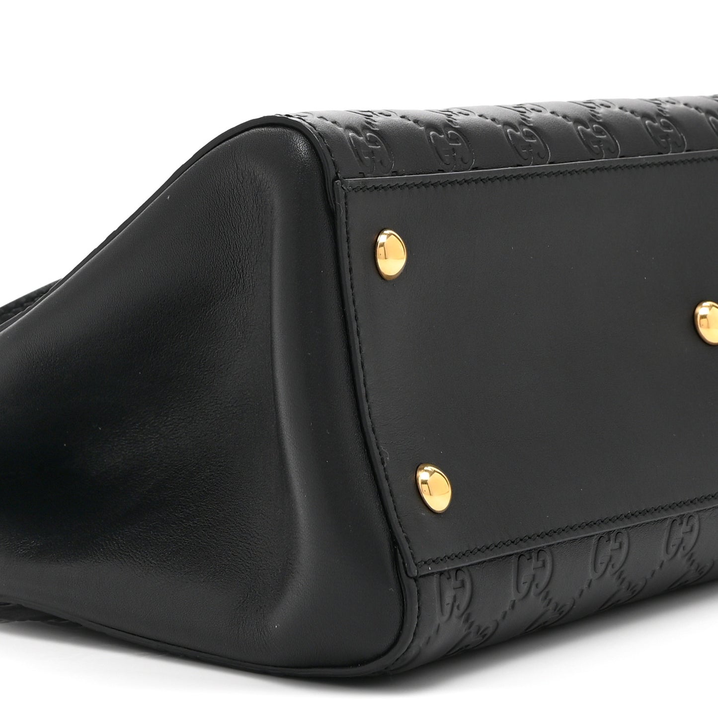 Guccissima Signature Medium Shoulder Tote Bag Black