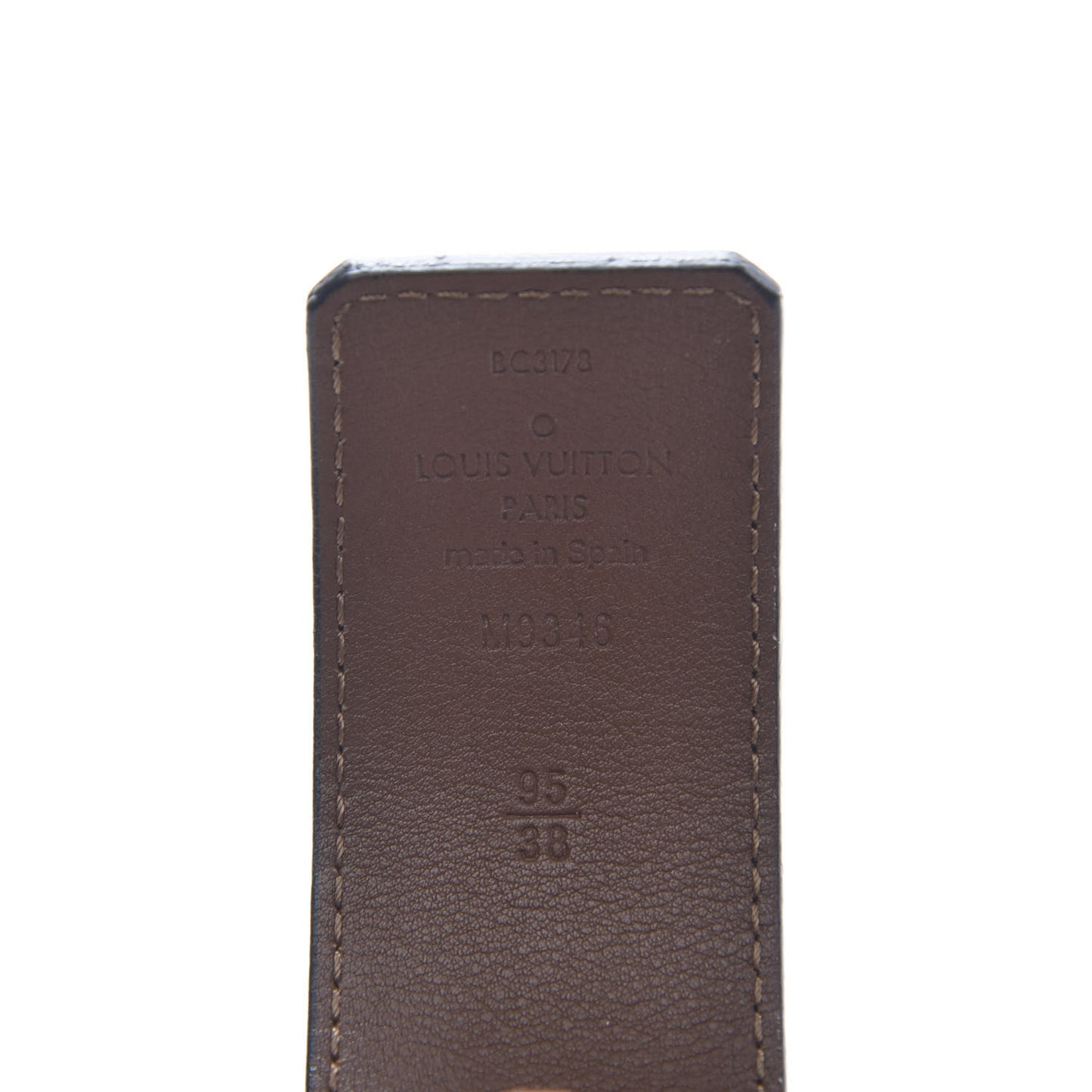 Monogram Eclipse Taigarama 40mm LV Initiales Reversible Belt 95 38 Black
