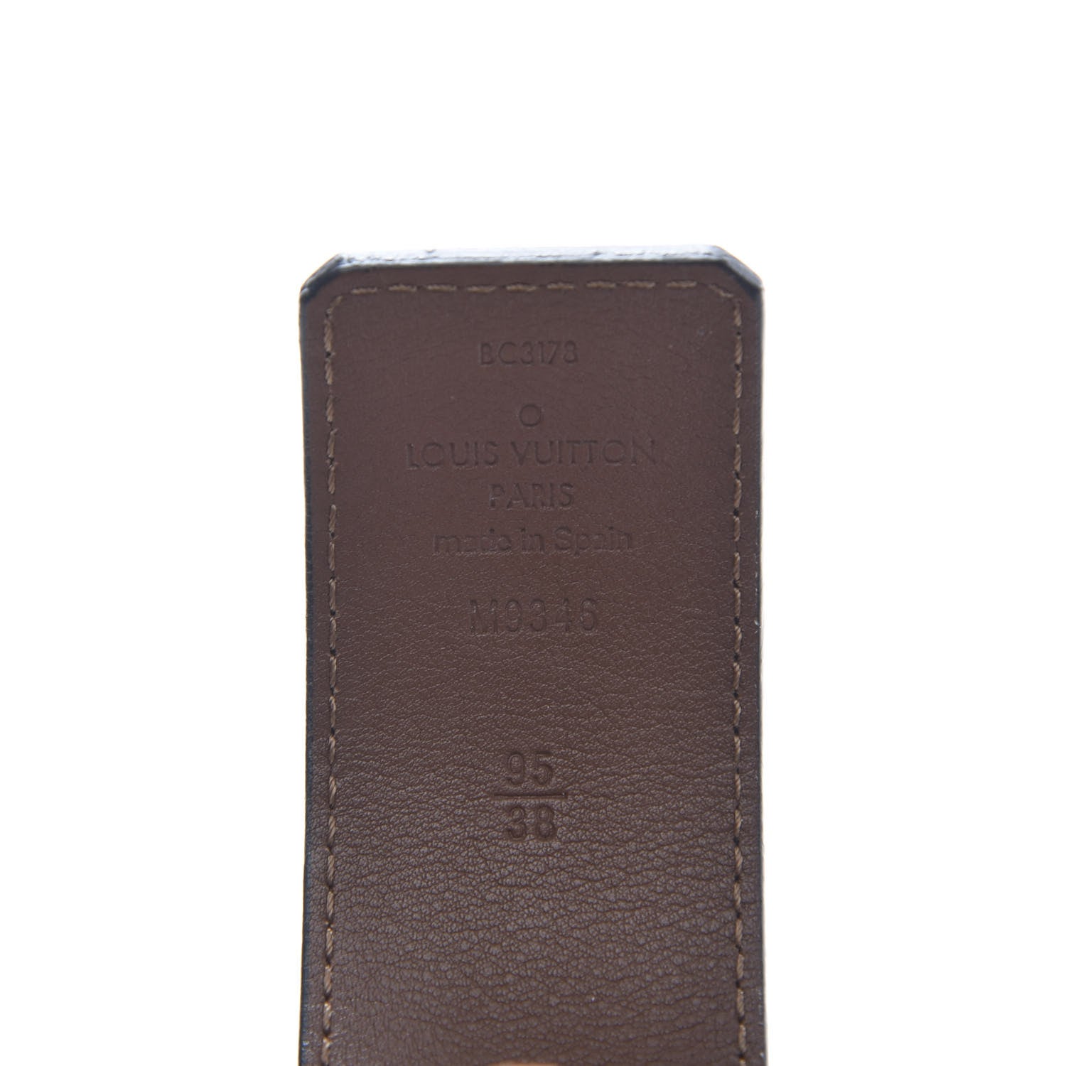 Louis Vuitton Monogram Eclipse Taigarama 40mm LV Initiales Reversible Belt 95 38 Black 5 of 5