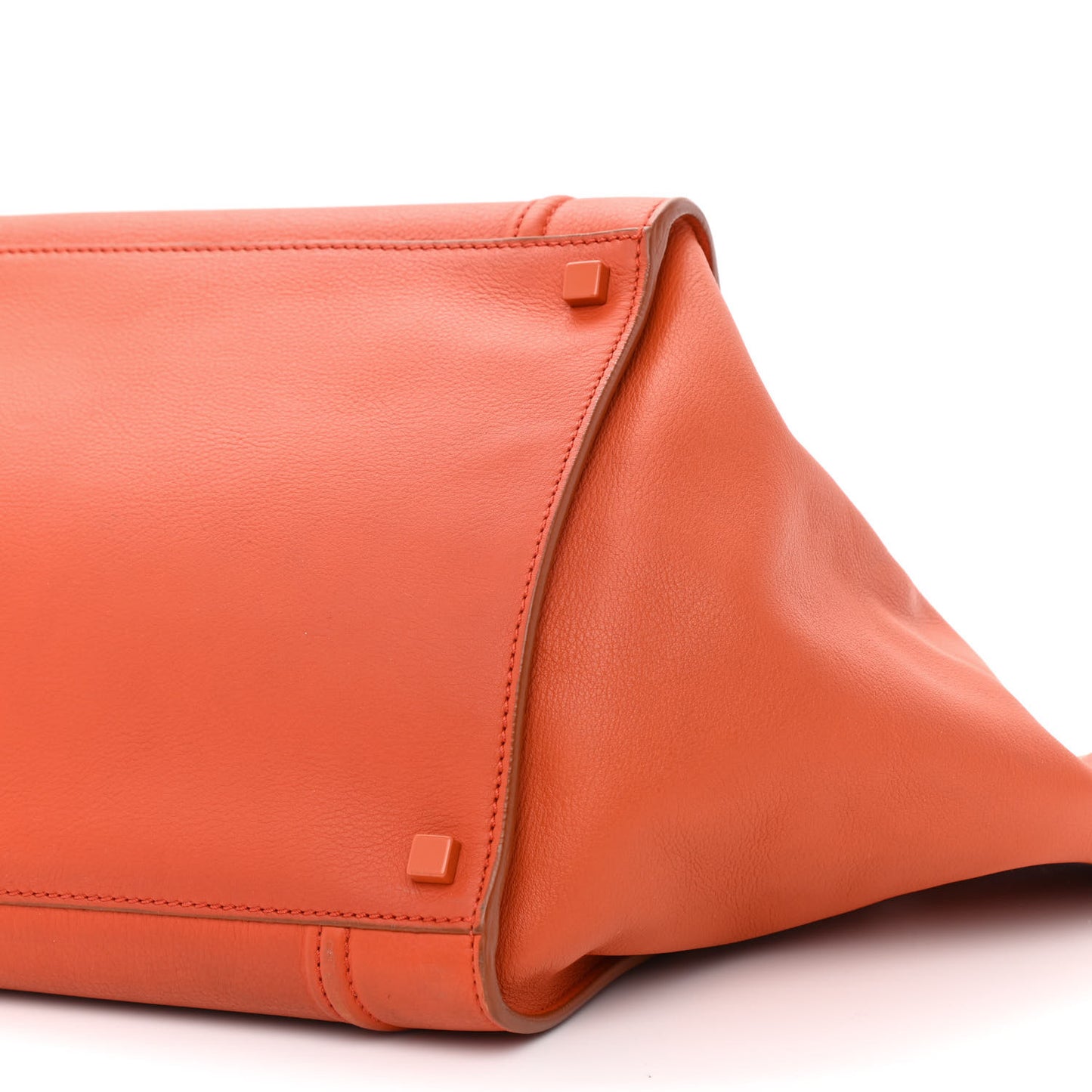 Supple Calfskin Large Phantom Luggage Orange