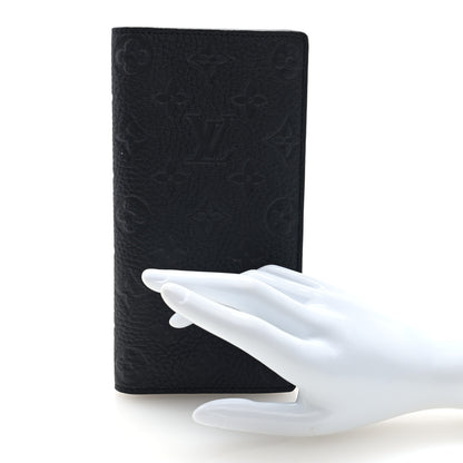 Louis Vuitton Taurillon Monogram Brazza Wallet Black 2 of 6