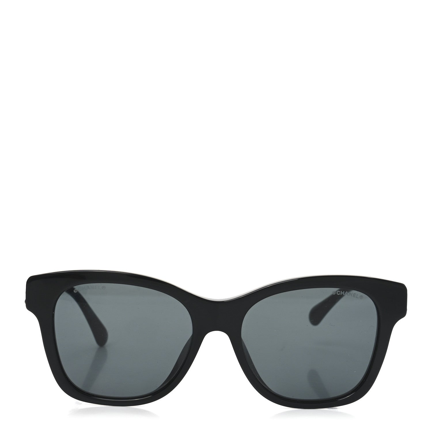 Chanel Acetate Polarized Pearl CC Square Sunglasses 5482-H-A Black 2 of 7