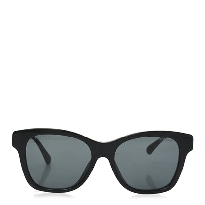 Chanel Acetate Polarized Pearl CC Square Sunglasses 5482-H-A Black 2 of 7