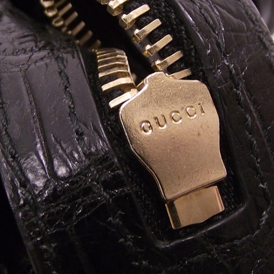 Gucci Alligator Hysteria Clutch Black 9 of 9