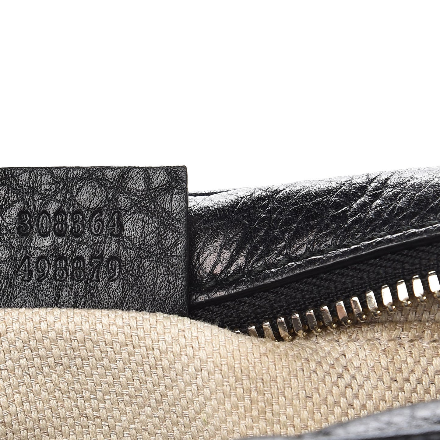 Pebbled Calfskin Small Soho Disco Bag Black