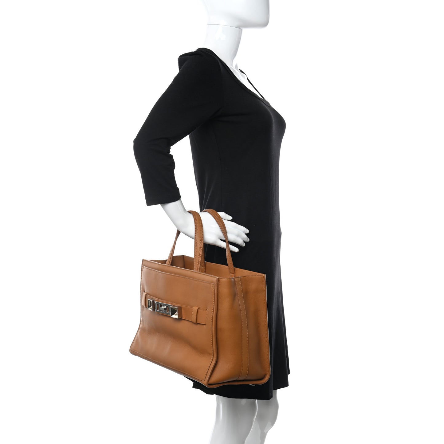 Calfskin Small PS11 Tote Caramel