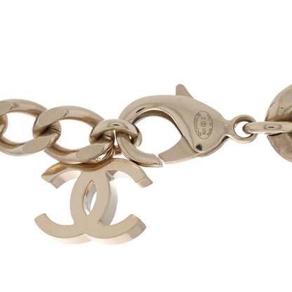 Chanel Crystal CC Chain Link Choker Necklace Gold 4 of 4