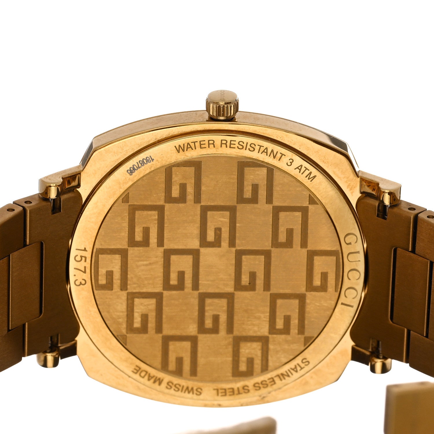 Gucci Stainless Steel 38mm Grip Quartz Watch Gold 4 of 4