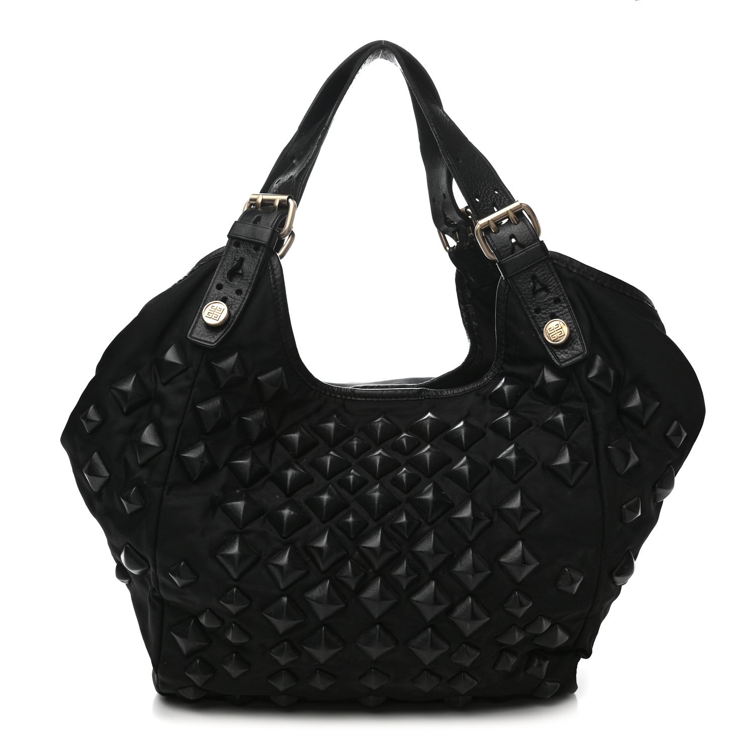Givenchy Nylon Studded Shoulder Bag Black 1 of 11