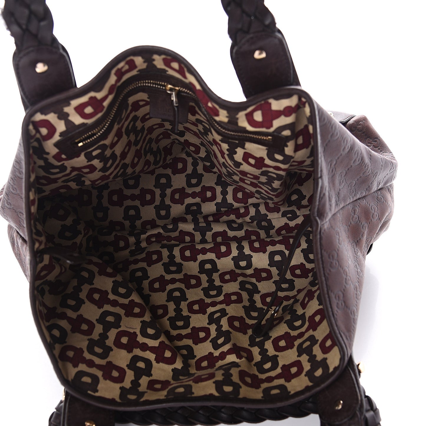 Guccissima Medium Pelham Shoulder Bag Dark Brown