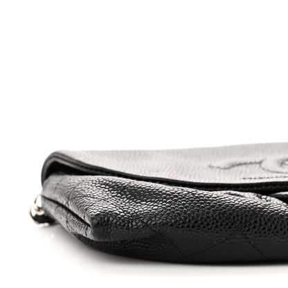 Chanel Caviar Half Moon Wallet On Chain WOC Black 11 of 13